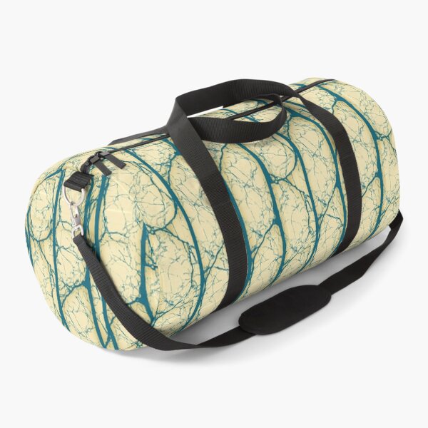 Item preview, Vertical Teal Vine Web on Gold Background designed and sold by Piotrek0001.