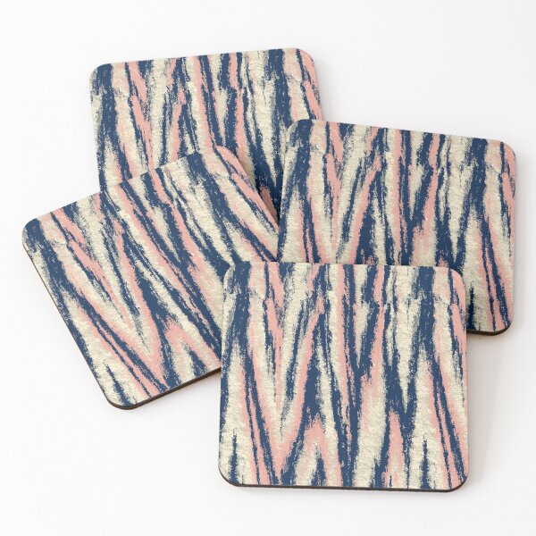 Item preview, Pink and Navy Geometric Veined Haze Art designed and sold by Piotrek0001.