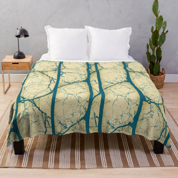 Item preview, Vertical Teal Vine Web on Gold Background designed and sold by Piotrek0001.