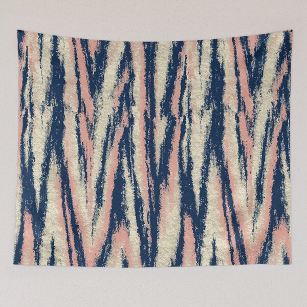 Item preview, Pink and Navy Geometric Veined Haze Art designed and sold by Piotrek0001.