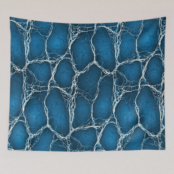 Item preview, Electric Blue Cellular Web Pattern Design designed and sold by Piotrek0001.