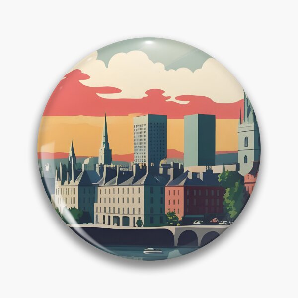 Item preview, Dublin Ireland Vintage Travel Tourism designed and sold by TravelersGems.