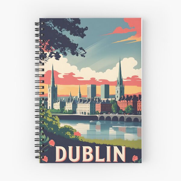 Item preview, Dublin Ireland Vintage Travel Tourism designed and sold by TravelersGems.