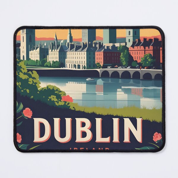 Item preview, Dublin Ireland Vintage Travel Tourism designed and sold by TravelersGems.
