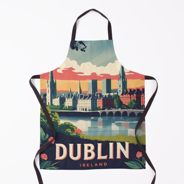 Item preview, Dublin Ireland Vintage Travel Tourism designed and sold by TravelersGems.