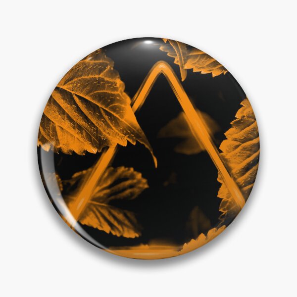 Item preview, Neon Orange Triangle in Amber Leaves designed and sold by Exodoi.