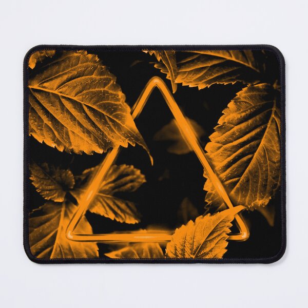 Item preview, Neon Orange Triangle in Amber Leaves designed and sold by Exodoi.
