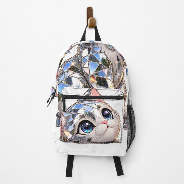 Item preview, Shattered Mirror Crystal Cat Aesthetic Sticker designed and sold by Genzfirevibes.