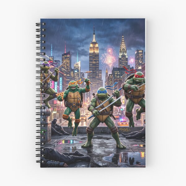 Item preview, Teenage Mutant Ninja Turtles Rooftop NYC Night designed and sold by NiceArtsPlace.
