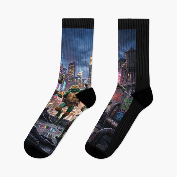 Item preview, Teenage Mutant Ninja Turtles Rooftop NYC Night designed and sold by NiceArtsPlace.