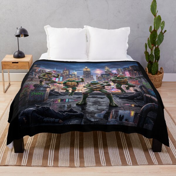 Item preview, Teenage Mutant Ninja Turtles Rooftop NYC Night designed and sold by NiceArtsPlace.