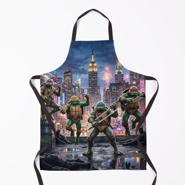 Item preview, Teenage Mutant Ninja Turtles Rooftop NYC Night designed and sold by NiceArtsPlace.