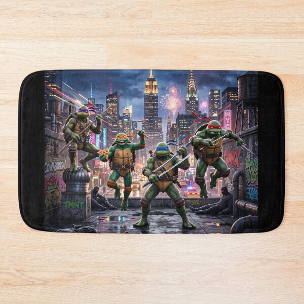 Item preview, Teenage Mutant Ninja Turtles Rooftop NYC Night designed and sold by NiceArtsPlace.