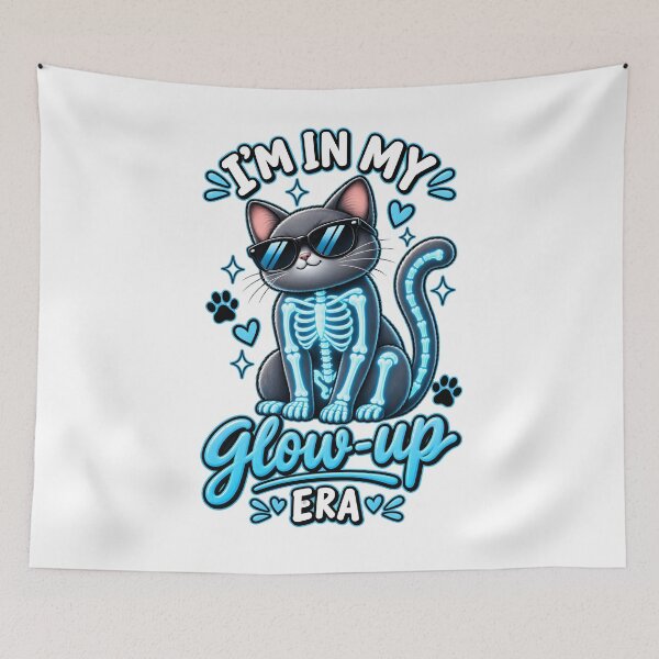 Item preview, I’m in My Glow-Up Era – Funny X-Ray Cat Radiology Design designed and sold by Bettybee00.