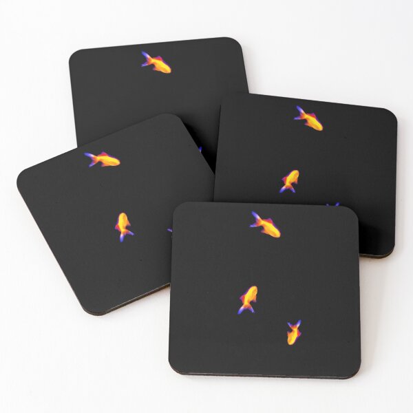 Item preview, Thermal Goldfish Trio - Glowing Infrared Neon Graphic Art designed and sold by Austroz.