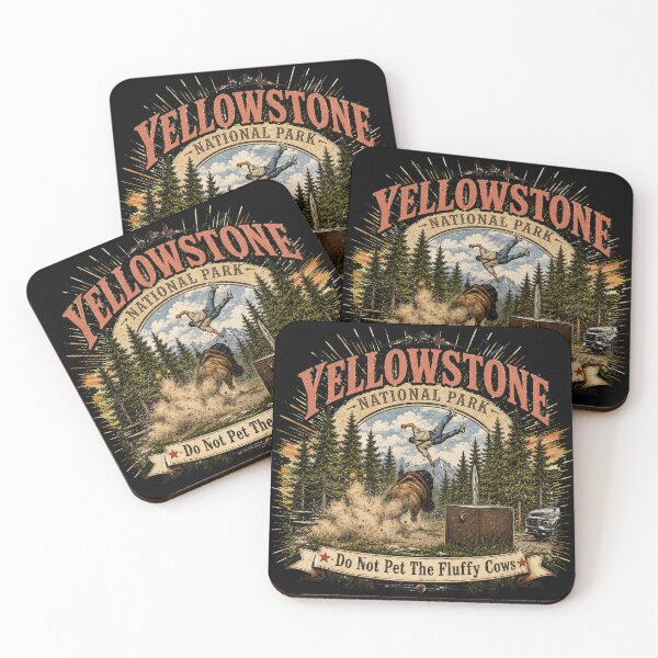 Item preview, Yellowstone Do Not Pet The Fluffy Cows Funny Bison designed and sold by Courtesy-j.