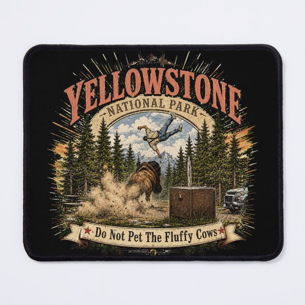 Item preview, Yellowstone Do Not Pet The Fluffy Cows Funny Bison designed and sold by Courtesy-j.