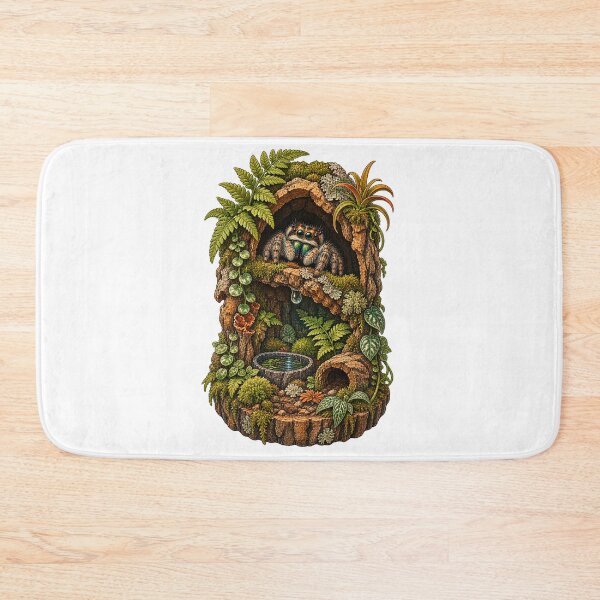 Item preview, Bioactive Jumping Spider Enclosure Art designed and sold by UrbanCanvvas.