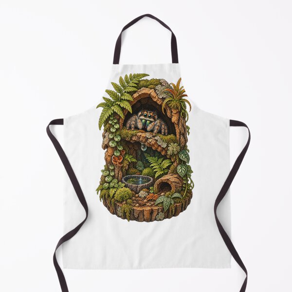 Item preview, Bioactive Jumping Spider Enclosure Art designed and sold by UrbanCanvvas.