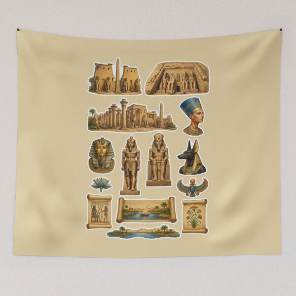 Item preview, Ancient Egypt Heritage Sticker Collection designed and sold by Yasmine Mohammed.