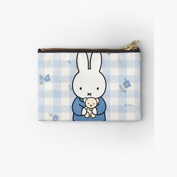 Item preview, Teddy Bear / Gingham Background Blue themed Miffy Inspired designed and sold by Cozy Moss Studio.