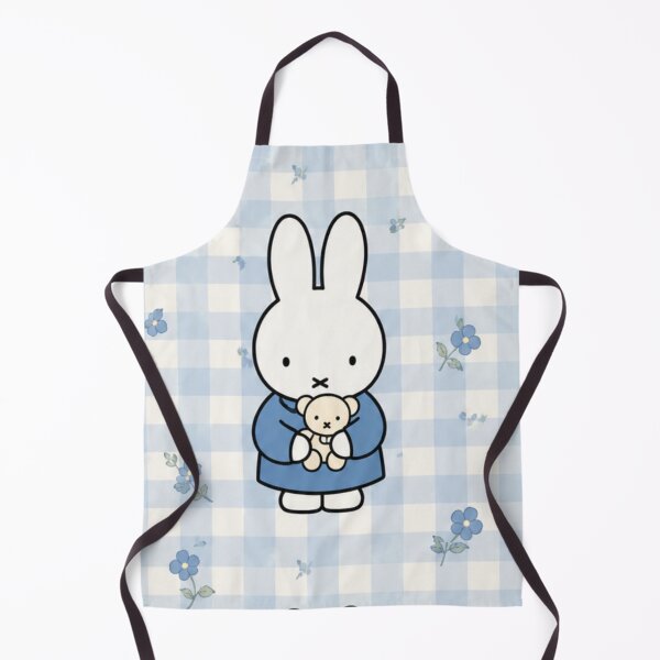 Item preview, Teddy Bear / Gingham Background Blue themed Miffy Inspired designed and sold by Cozy Moss Studio.