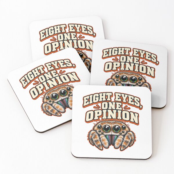 Item preview, Eight Eyes One Opinion Funny Jumping Spider designed and sold by UrbanCanvvas.