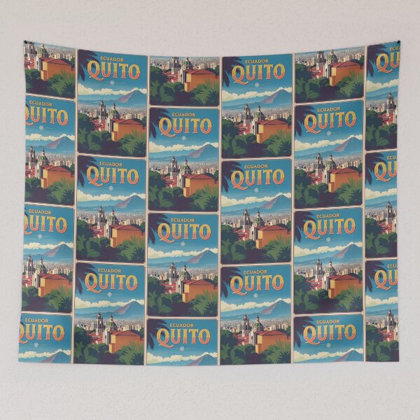 Item preview, Quito Ecuador Vintage Travel Tourism designed and sold by TravelersGems.