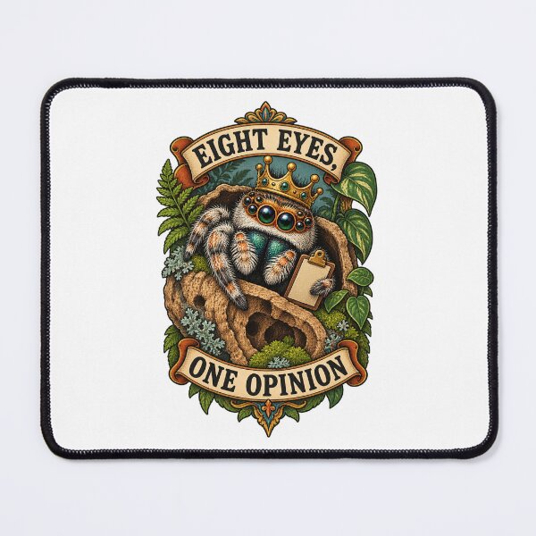 Item preview, Eight Eyes One Opinion Illustrated Spider designed and sold by UrbanCanvvas.