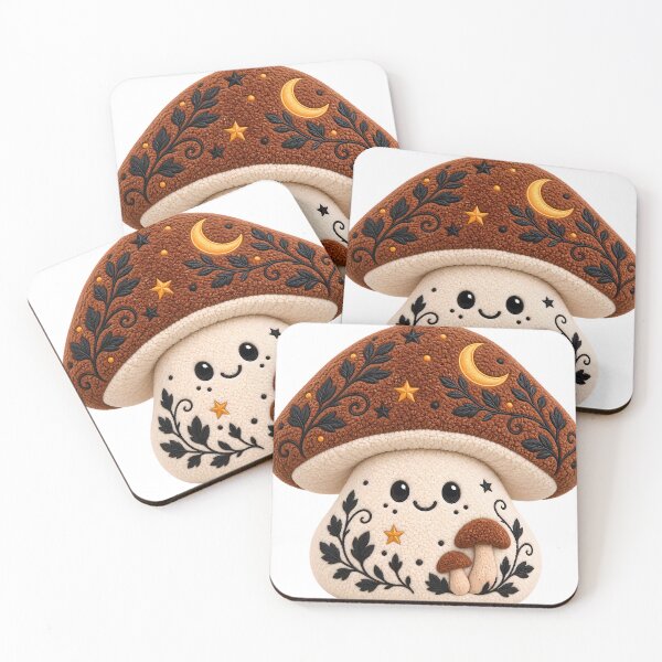 Aperçu de l'œuvre Cute Mystical Mushroom Collection créée et vendue par GGAUL.