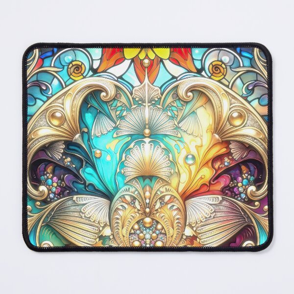 Item preview, Mystic Bloom Ornate Stained Glass Mandala designed and sold by Frackxion.