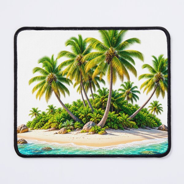 Item preview, Tropical Island Palm Trees Paradise Art designed and sold by Print Print On.