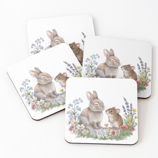 Item preview, Countryside friends- Bunny and Mouse  designed and sold by BlueBelleCreate.