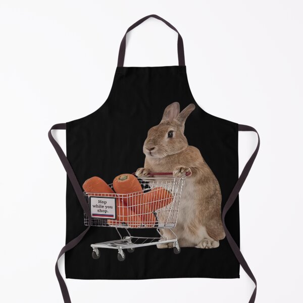 Item preview, Cute Bunny Grocery Shopping Funny Rabbit Hop While You Shop designed and sold by flowerpower999.