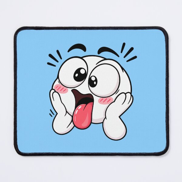 Item preview, OMG Shocked Chibi Reaction Face – Funny Minimalist Sticker designed and sold by StickyDelights.
