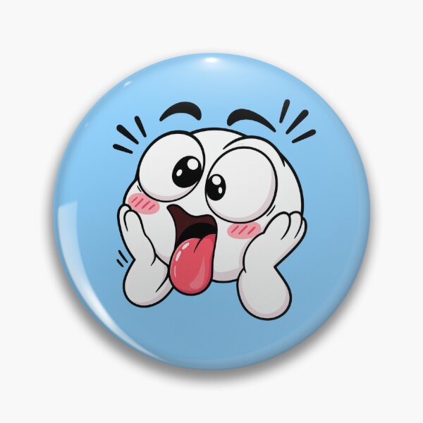 Item preview, OMG Shocked Chibi Reaction Face – Funny Minimalist Sticker designed and sold by StickyDelights.