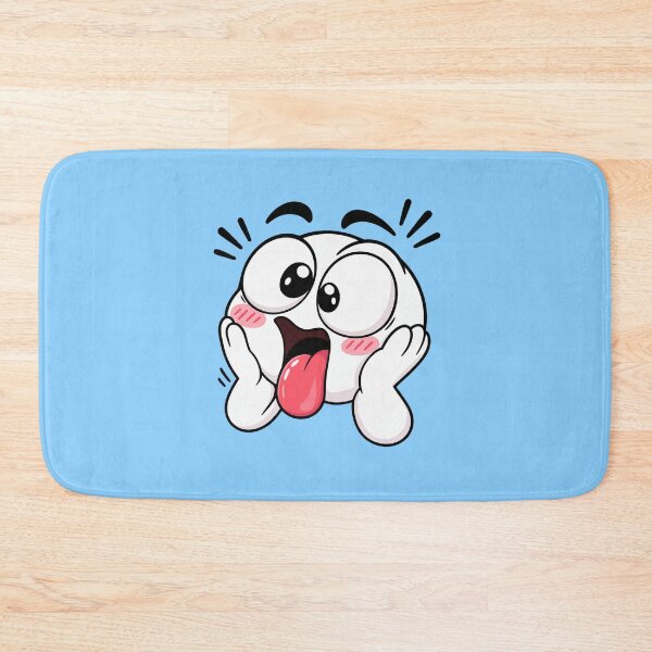 Item preview, OMG Shocked Chibi Reaction Face – Funny Minimalist Sticker designed and sold by StickyDelights.