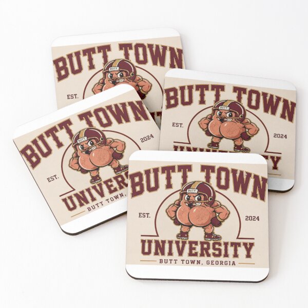 Item preview, Butt Town University Football – The Cheeks Mascot designed and sold by Pop, Culture and Stuff.