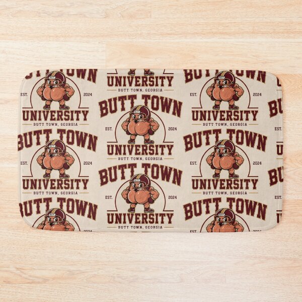 Item preview, Butt Town University Football – The Cheeks Mascot designed and sold by Pop, Culture and Stuff.