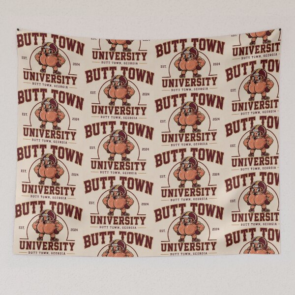Item preview, Butt Town University Football – The Cheeks Mascot designed and sold by Pop, Culture and Stuff.