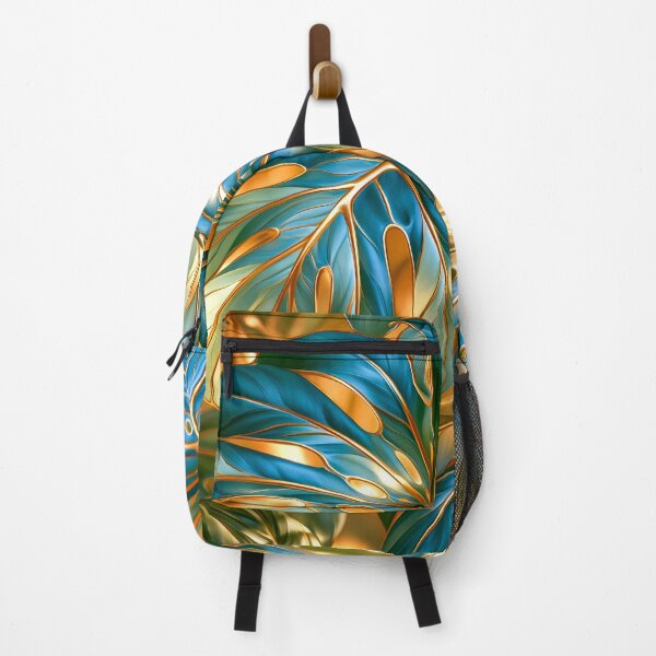 Item preview, Blue Monstera Leaves Art designed and sold by MargaretWiktor.