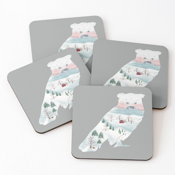 Item preview,  Blueridge Owl at Moonrise - White (Quiet Magic of Nature Winter Series) designed and sold by Winooski Designs.