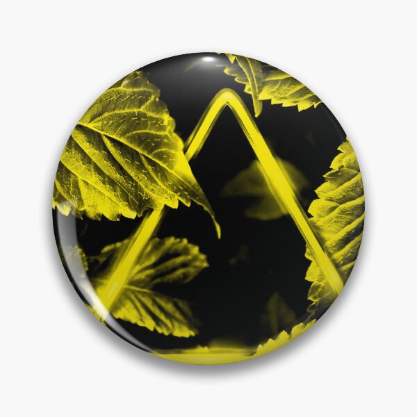 Item preview, Neon Yellow Triangle in Golden Leaves designed and sold by Exodoi.