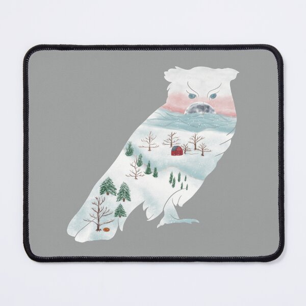 Item preview,  Blueridge Owl at Moonrise - White (Quiet Magic of Nature Winter Series) designed and sold by Winooski Designs.