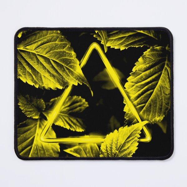 Item preview, Neon Yellow Triangle in Golden Leaves designed and sold by Exodoi.