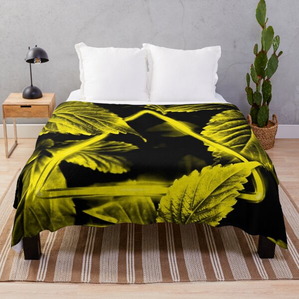 Item preview, Neon Yellow Triangle in Golden Leaves designed and sold by Exodoi.