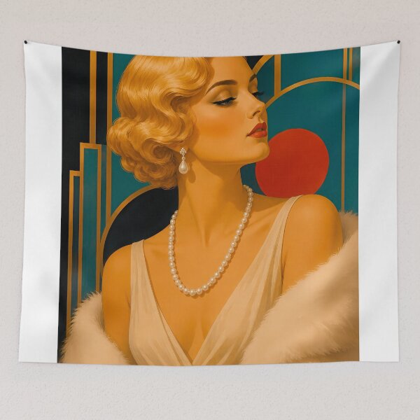 Item preview, Wall Art - Postcard - Deco Pearl Elegance designed and sold by ForeverPrintsOK.
