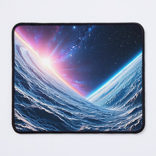 Item preview, Cosmic Energy Horizon - Sci-Fi Gamer Desk Mat & Dark Aesthetic Art designed and sold by CuteSlothWorld.