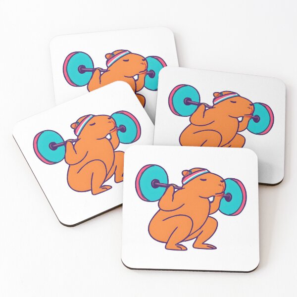 Item preview, Stay Calm And Squat On Capybara – Animal Gym Motivation Shirt designed and sold by Mouad-Doadi.