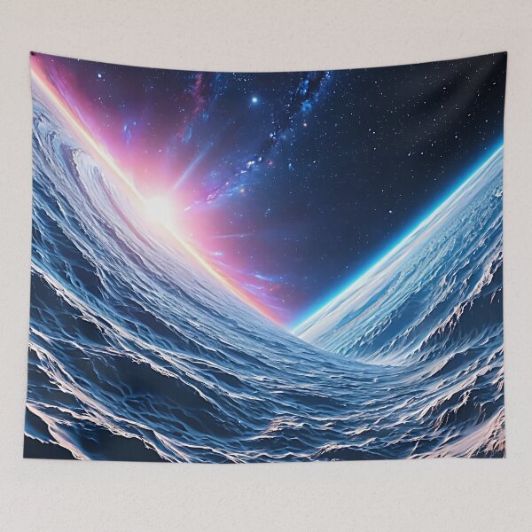 Item preview, Cosmic Energy Horizon - Sci-Fi Gamer Desk Mat & Dark Aesthetic Art designed and sold by CuteSlothWorld.